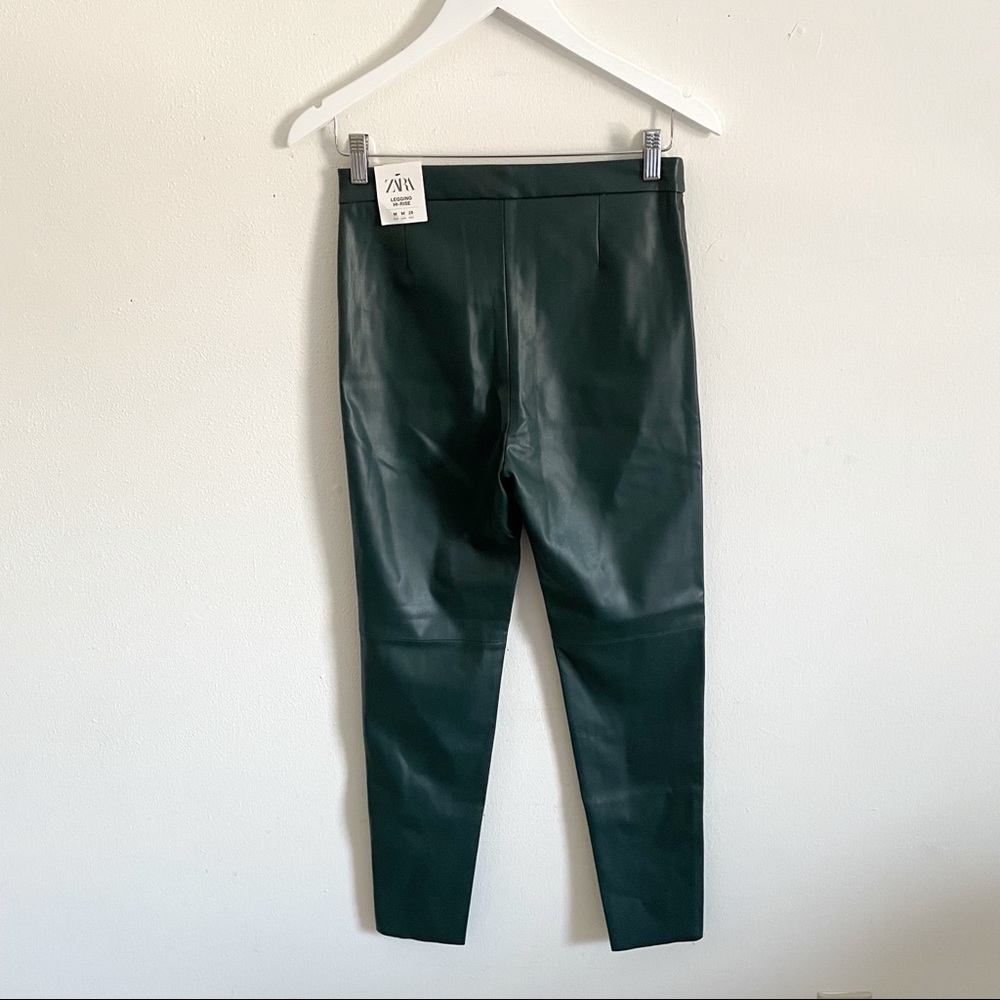 ZARA // Blogger Favorite Faux Leather Hi-Rise Leggings - Picture 8 of 8